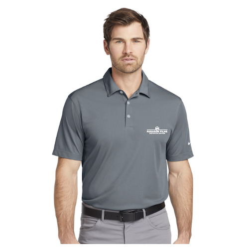 Mens Nike Dri-FIT Vertical Mesh Polo (Cool Grey)